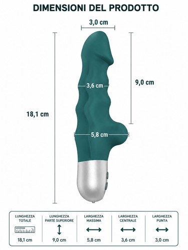 Vibratore vaginale silicone - vaginale,